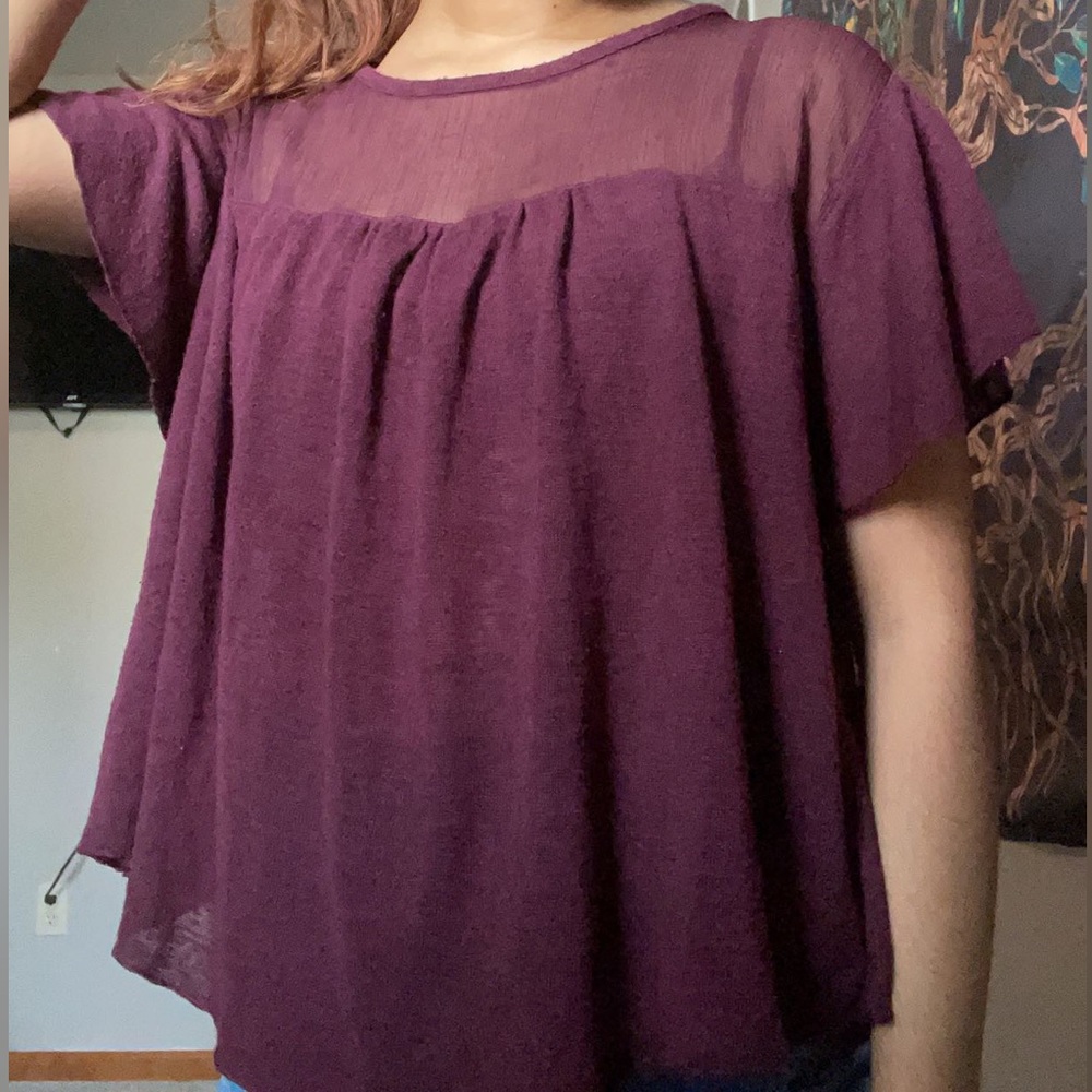 Flowy short sleeve shirt